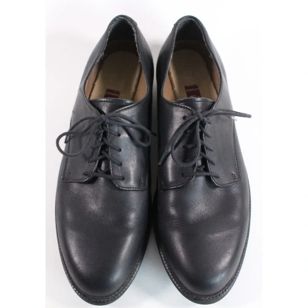 Rockport Engineered By Rockport Black Leather Oxford Shoes Size 11.5M‎ M2508